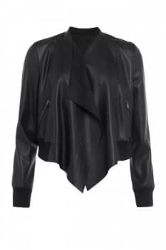 French Connection Abellana Zip Through Jacket Black