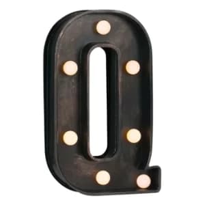 Carousel Vintage Antique Carnival Alphabet Letter Q