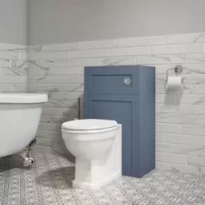 500mm Blue Back to Wall Toilet Unit Only - Baxenden