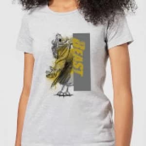 Disney Beauty And The Beast Rage Womens T-Shirt - Grey - 3XL