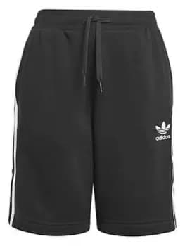 Boys, adidas Originals Shorts Black/white, Black/White, Size 7-8 Years