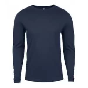 Next Level Mens Long-Sleeved T-Shirt (L) (Indigo Blue)