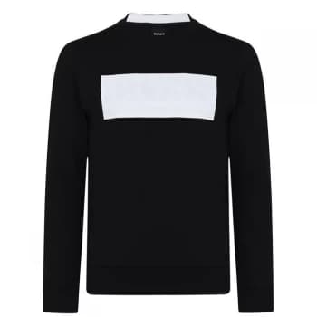 Hugo Boss Athleisure Salbo Batch Logo Sweatshirt Black Size M Men