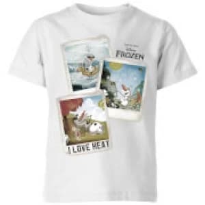 Disney Frozen Olaf Polaroid Kids T-Shirt - White - 11-12 Years