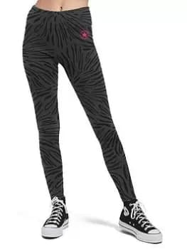 Converse Chuck Animalier All-Over Leggings - Black, Size XS, Women