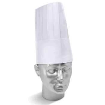 Click Workwear Disposable Chefs Hat 9" White Ref DCH9W Pack of 10 Up