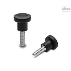 ELESA EKK Knurled knobs Technopolymer Threaded stud EKK.31 p-M8x20-C1