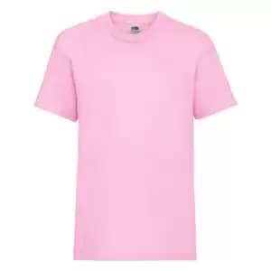 Fruit Of The Loom Childrens/Kids Unisex Valueweight Short Sleeve T-Shirt (Pack of 2) (2-3) (Light Pink)