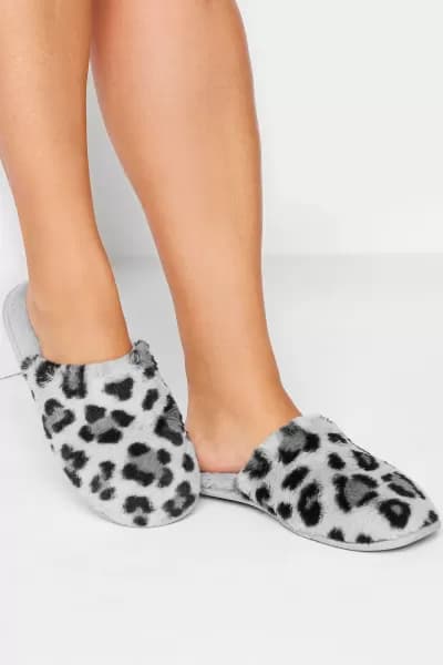 Mule Slippers In Wide E Fit
