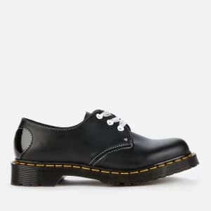 Dr. Martens Womens 1461 Hearts Smooth Leather 3-Eye Shoes - Black - UK 3
