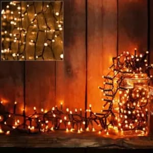 String Lights 10.5m 160 LEDs Warm White with Timer