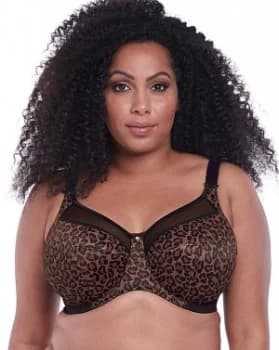 Goddess Kayla Full Cup Dark Leopard Bra