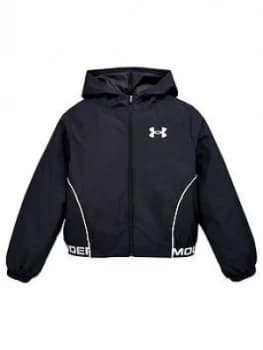 Urban Armor Gear Girls Woven Play Up Hooded Jacket - Black