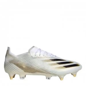 adidas X Ghosted.1 Football Boots Soft Ground - White/MetGold