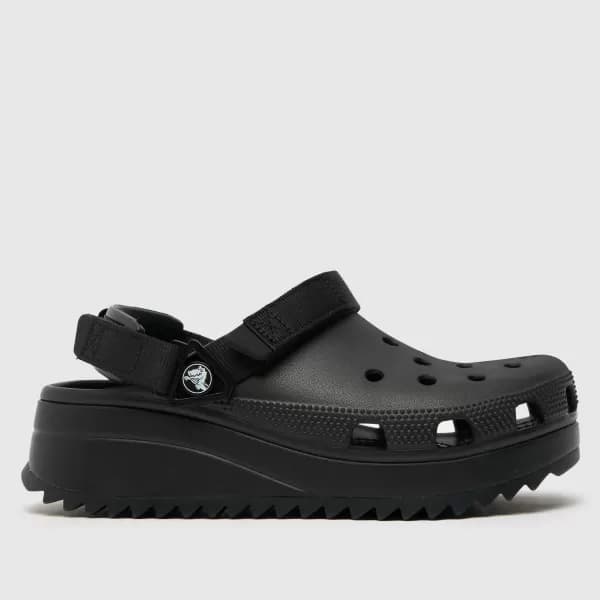 Crocs classic hiker clog sandals in black