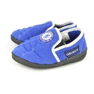 Chelsea Goal Heel Kids Slippers 6/7 UK Child