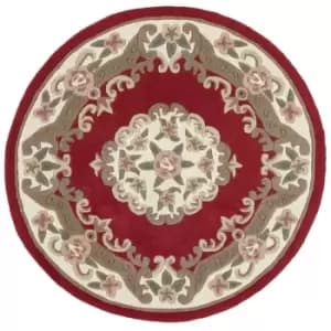 Origins Shensi Round Rug Wine 120cm Diameter