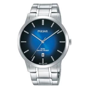 Pulsar PS9527X1 Mens Stainless Steel Bracelet Blue Dial 50M Watch