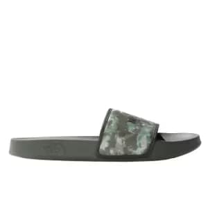 the north face M BASE CAMP SLIDE III, MILITARY OLIVE STIPPLED CAMO PRINT/TNF BLACK