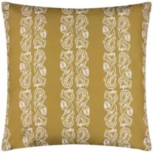 Kalindi Stripe Outdoor Cushion Saffron, Saffron / 55 x 55cm / Polyester Filled