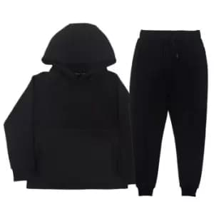 Firetrap Poly Mix Tracksuit Junior Boys - Black