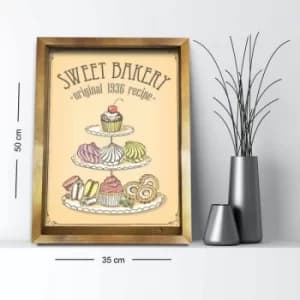 3550AHS-063 Multicolor Decorative Framed MDF Painting