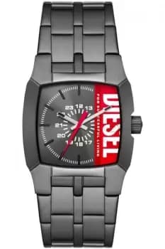 Diesel Mens Cliffhanger Three-Hand, Gunmetal Stainless Steel Watch, DZ2188