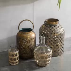 Gallery Interiors Wolters Lantern Verdigris