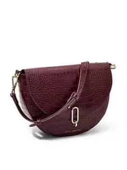 Katie Loxton Quinn Saddle Bag - Wine, Wine, Women