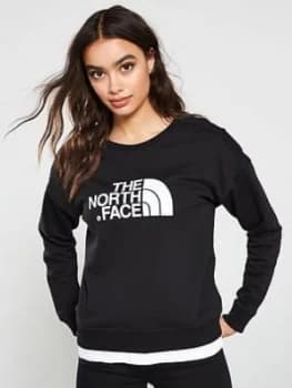 The North Face Drew Peak Crew - Black, Size XL, Women