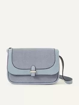 Accessorize Felt Cross Body, Blue, Women
