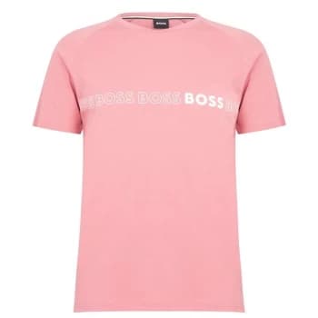 Boss RN Logo Slim Fit T Shirt - Pink