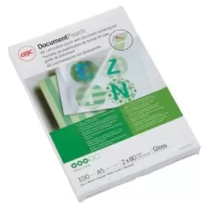 GBC IB575037 A5 Gloss Document Pouch 80 Micron 100Pk