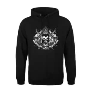 Grindstore Mens Skull Spade Hoodie (M) (Black)