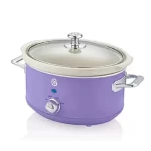 Swan SF17021PURN 3.5L Slow Cooker Retro - Purple