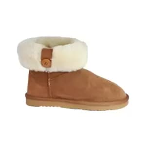 Eastern Counties Leather Womens/Ladies Freya Cuff And Button Sheepskin Boots (4 UK) (Chestnut)