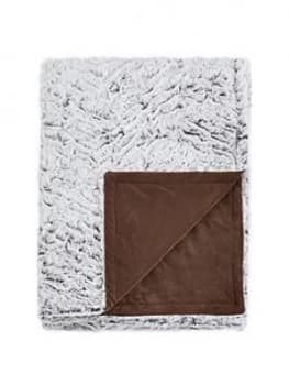 Catherine Lansfield Faux Fur Wolf Throw