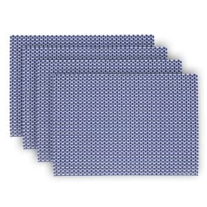 Denby Set Of 4 Woven Imperial Blue Placemats