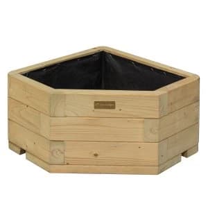 Rowlinson Marberry Corner Planter Softwood