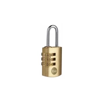 Yale - Brass Combination Padlock 22mm