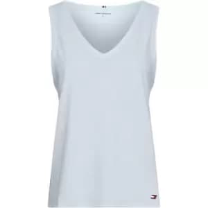 Tommy Sport Mesh V-Nk Tee Ss - Blue