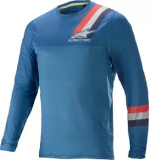 Alpinestars Alps 4.0 LS Bicycle Jersey, blue, Size S, blue, Size S