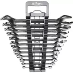 Wiha 44753 Double-ended open ring spanner set 13 Piece 7 - 32 mm