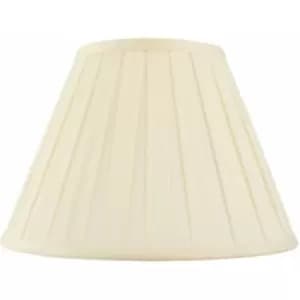 18' Tapered Drum Lamp Shade Cream Box Pleated Fabric Cover Classic & Elegant