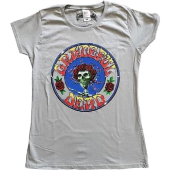 Grateful Dead - Bertha Circle Vintage Wash Womens Large T-Shirt - Grey
