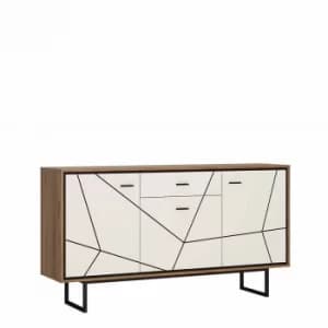 Brolo 3 Door 1 Drawer Sideboard, White