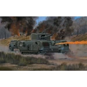Churchill Crocodile 1:76 Vintage Classic Military Air Fix Model Kit