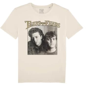 Tears For Fears - Throwback Photo Unisex Large T-Shirt - White