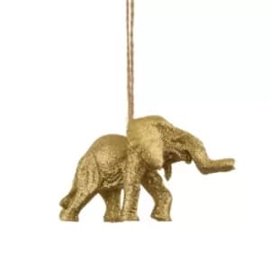 Gold Elephant Hanging Decoration