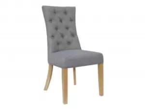 Kenmore Brora Light Grey Fabric Dining Chair